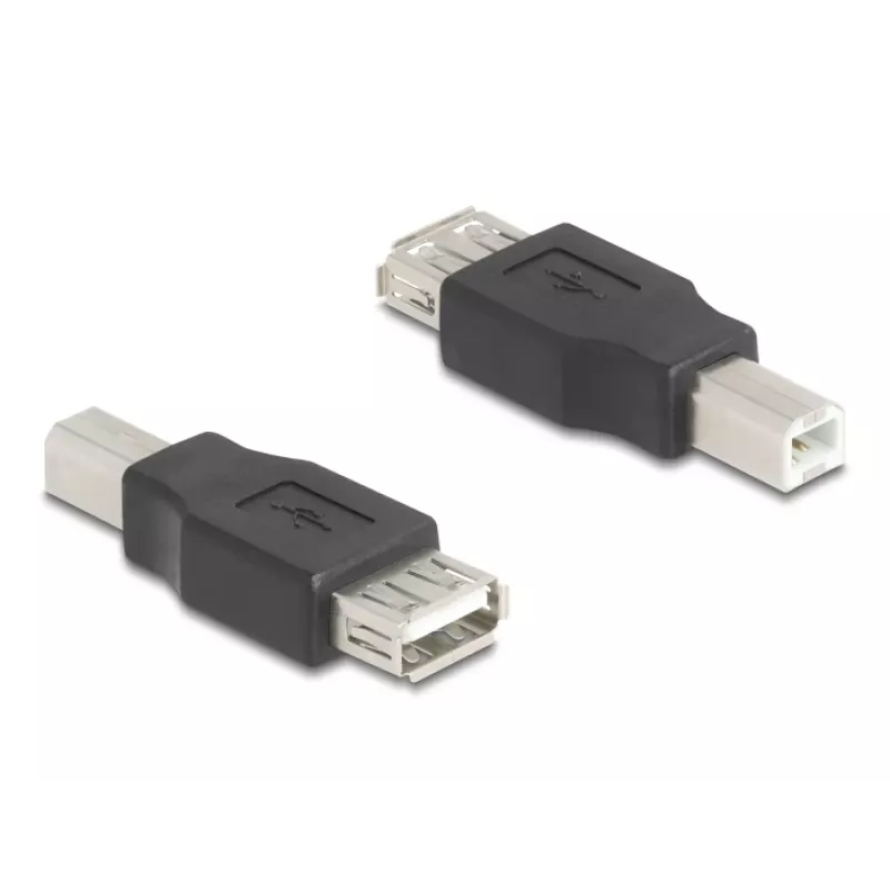 Kabeladapter DeLOCK 67199 USB Typ-B auf Typ-A Schwarz