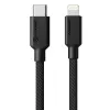 Alogic USB-Kabel 2.0 USB-C Stecker – Lightning Stecker 1m schwarz