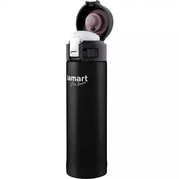 Thermo-Trinkbecher LAMART LT4045 400 ml Edelstahl vakuumisolierter Reisebecher, Ø 6,4 cm