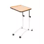 Nachttisch Mobilex BRAK kompaktes Design mit Stauraum, rechteckige Tischplatte, 4 feststellbare Rollen, Höhe 61–87 cm, 540×410 mm