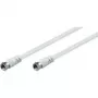 Wentronic Goobay SAT-Verbindungskabel, Weiß, 2,5 m - F-Stecker F-Stecker (11724)