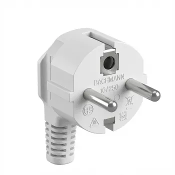 Netzstecker Typ F Bachmann 910.200 Weiß