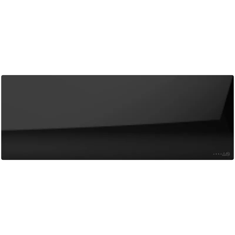 AENO Premium Eco Smart Heater, 700 W, gehärtetes Glas, Infrarot- + Konvektionsheizung, LED-Display, Steckertyp: Europa (E/F-Typ), SCHWARZ