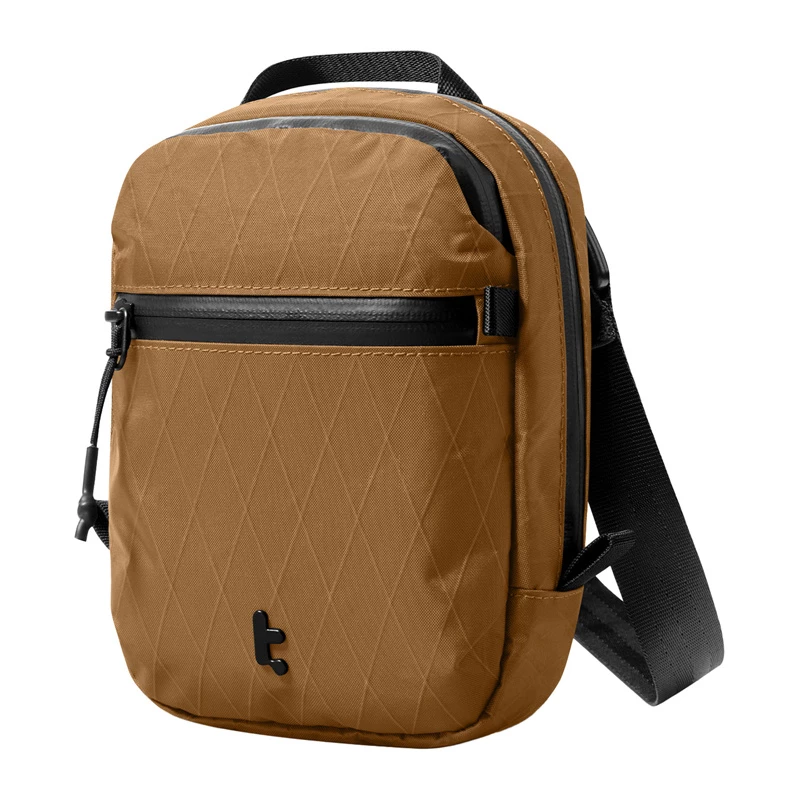 Reisetasche Tomtoc Aviator-T37 mit Schultergurt, X-Pac-Gewebe, braun