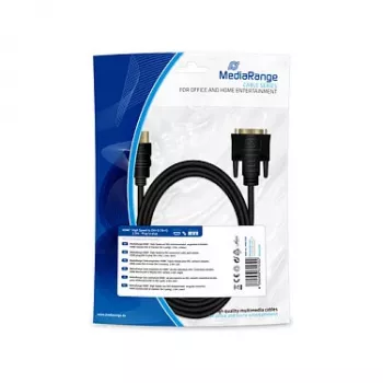 HDMI-zu-DVI-Verbindungskabel MediaRange MRCS185 2m schwarz