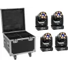 EUROLITE LED-Set 4x TMH-H90 mit Rollkoffer – tragbares Beleuchtungsset