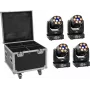 EUROLITE LED-Set 4x TMH-H90 mit Rollkoffer – tragbares Beleuchtungsset