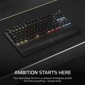 Corsair K70 CORE TKL Tastatur Gaming USB + RF Wireless + Bluetooth QWERTZ Deutsch Schwarz