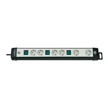 Power Extension Brennenstuhl 1951560600 3m 6 AC Outlets Schwarz Grau