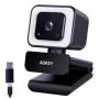 Aukey PC-LM6 Stream Series mit Ringlicht Full HD Webcam mit 1/3-CMOS-Sensor schwarz