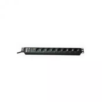 Bachmann 19'' Stromverteiler 2m 8x Schuko H05VV-F 3G 1,50mm²