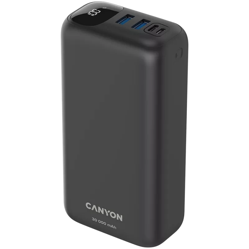 Canyon Powerbank PB-301 30000 mAh PD/QC/Display schwarz Retail