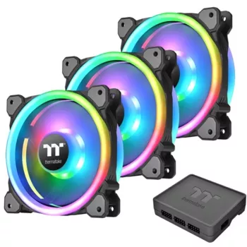 Thermaltake Ring Trio 14 ARGB 140mm Gehäuselüfter - 3er-Pack