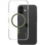 PanzerGlass CARE Urban Combat transparente Hülle mit grünem MagSafe iPhone 16
