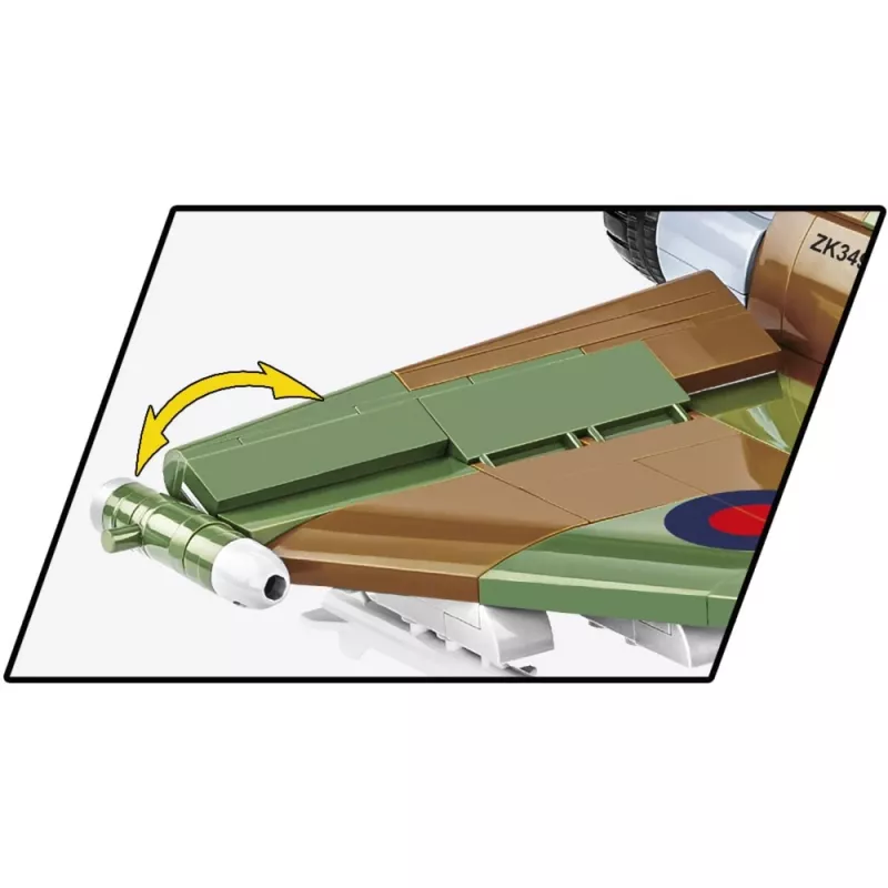 Bauklötze Cobi Eurofighter Typhoon FGR4 „GiNA“ — 577 Stück, ab 8 Jahren, hellgrau/grün/braun