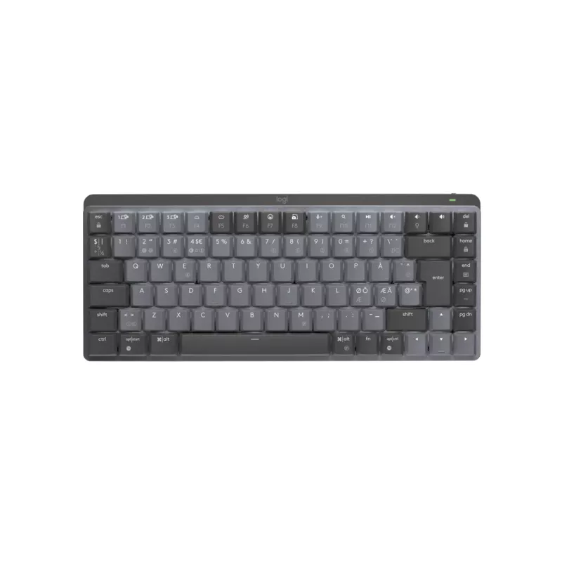 Logitech Master Series MX Mechanical Mini - Tastatur - hintergrundbeleuchtet - Kabellos - Bluetooth LE - QWERTY - Nordic (Dänisch/Finnisch/Norwegisch/Schwedisch)