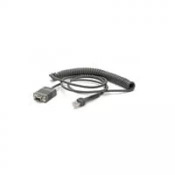Zebra CBA-RF2-C09ZAR serielles Kabel Schwarz 2,8 m RS232 DB9