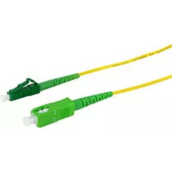 Logilink Professional - Patchkabel - LC/APC Singlemode (M) auf SC/APC Singlemode (M) - 20 m - 2 mm - Glasfaser - Simplex - 9/125 Mikrometer - G.657.A2/OS2 - Halogenfrei - Gelb
