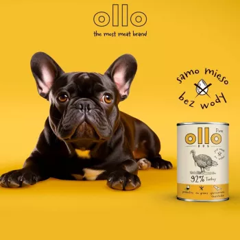 OLLO Pure Truthahn - Nassfutter für Hunde - 850g