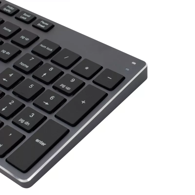 Kabellose Tastatur SBOX WK-131 US, kompaktes Metalldesign, US-Layout