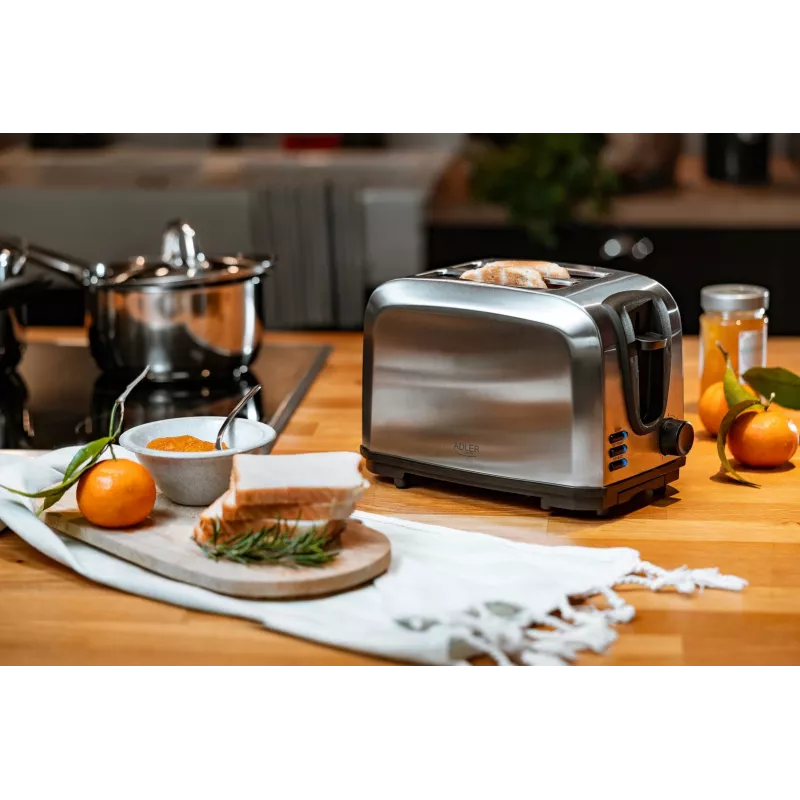 Toaster Adler AD 3222 2 Scheiben 1000 W Silber