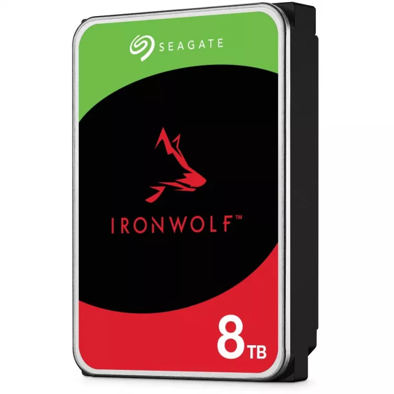 Bundle SEAGATE NAS HDD 8x8TB IronWolf 7200rpm 6Gb/s SATA 256MB cache 8.9cm 3.5inch 24x7 CMR for NAS and RAID Rackmount systems BLK
