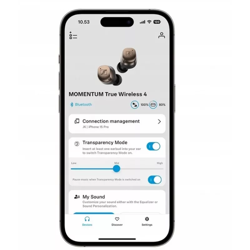 Sennheiser Momentum True Wireless 4 Kopfhörer - Schwarz Copper