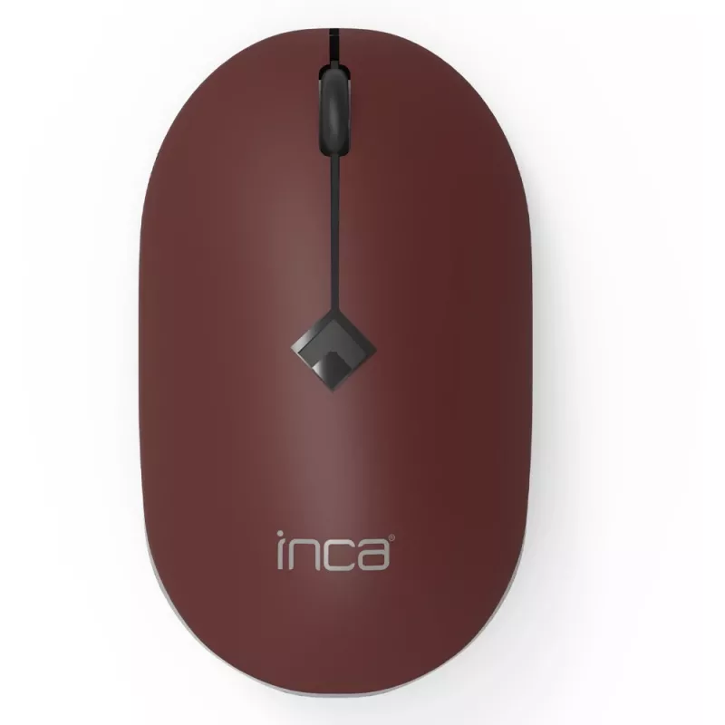 INCA Maus IWM-231RB 1600 DPI, kabellos, 4 Tasten, Braun, 2,4 GHz