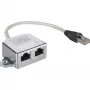 Wentronic Goobay Kabel-Splitter (Network Doubler), CAT Y-Adapter - Wiring 2 x CAT 5 Ethernet, Shielded (68908)
