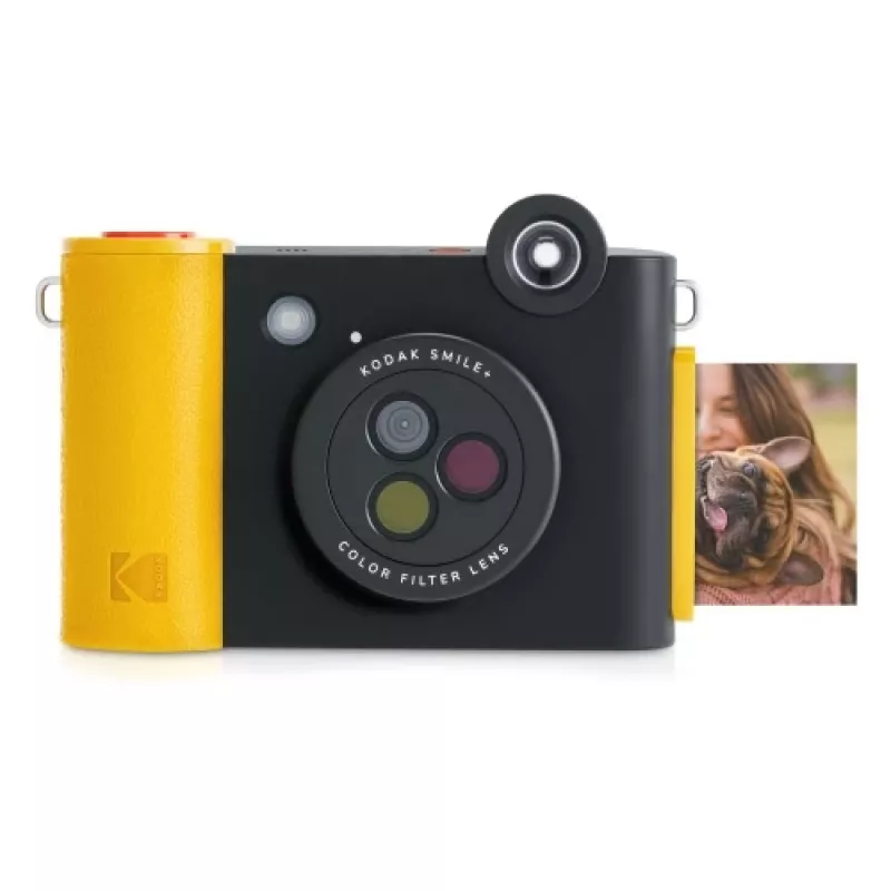 Sofortbildkamera Kodak SMILE+ 2x3 Schwarz — tragbare Sofortbildkamera mit 2×3-Abzügen
