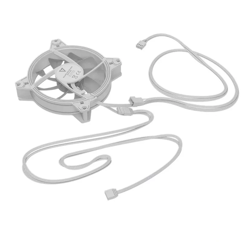 120mm Gehäuselüfter MODECOM VOLCANO APEX 120 ARGB Weiß — 120mm ARGB Kühllüfter