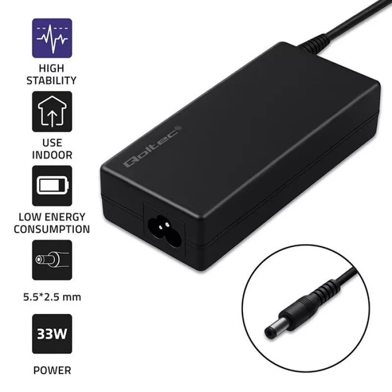 Desktop-Netzteil QOLTEC 60W 12V 5A für tragbare Geräte