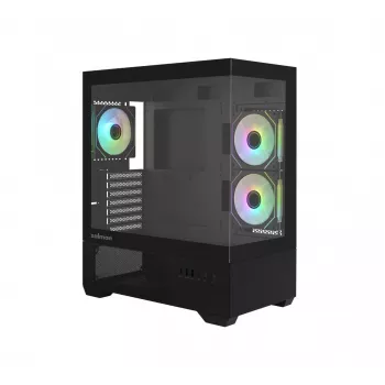 PC-Gehäuse CHRONIX V2 Mid Tower ARGB Lüfter x3 schwarz