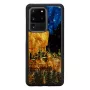 Handyhülle iKins für Samsung Galaxy S20 Ultra — schwarz, Modell 'Cafe Terrace'