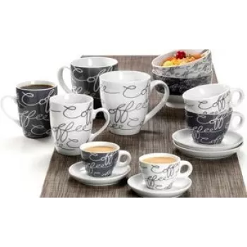 Keramik Jumbo Kaffeebecher ritzenhoff & breker Cornello Grau 0,6 L spülmaschinenfest