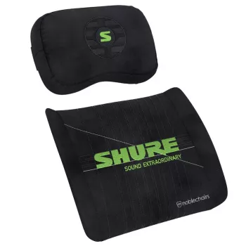 Memory Foam Kissen-Set noblechairs Shure Edition GAGC-343 — Lordosen- und Nackenkissen