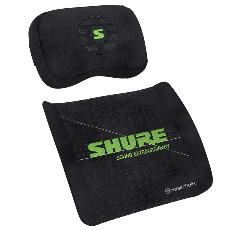 Memory Foam Kissen-Set noblechairs Shure Edition GAGC-343 — Lordosen- und Nackenkissen