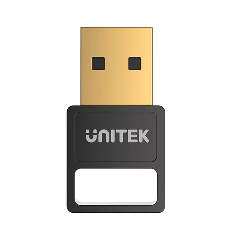 USB-Bluetooth-Adapter Unitek B105B — USB 2.0 Typ-A, BLE v5.3, 3 Mbit/s, Schwarz, Plug-and-Play