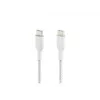 Kabel geflochten USB-C auf USB-C 1m Weiß