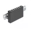 Patchpanel DELOCK Mini Desktop RJ45 6-Port Cat.6A geschirmt, Metall, schwarz, 80×22×125 mm