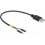 USB-Kabel DeLOCK 85401 0,2 m USB A Schwarz