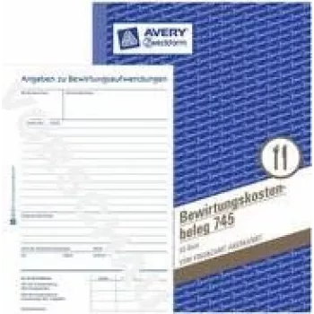 Avery 745 Blau - Weiß Verwaltungsbuch (745)