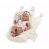 Vinyl Babypuppe 40 cm von Llorens mit realistischen Merkmalen und weichem Körper