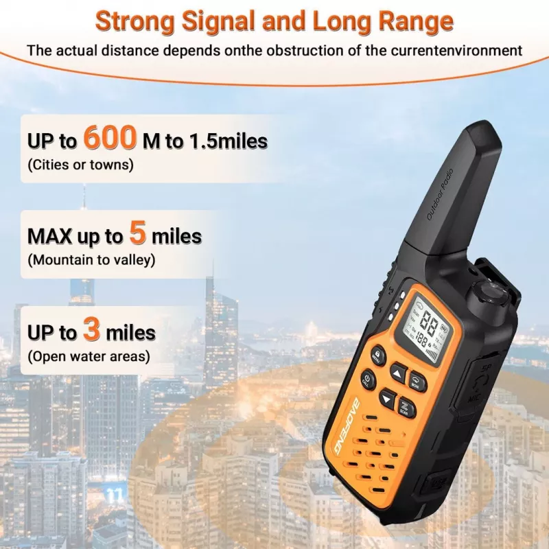 Walkie-Talkie Baofeng BF-T25E Orange, 2 Stück