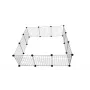 Hundezwinger C&C Modular 145×75×37 cm – Innen-/Außen-Haustierbox, modulare Plattenkonstruktion, schwarz