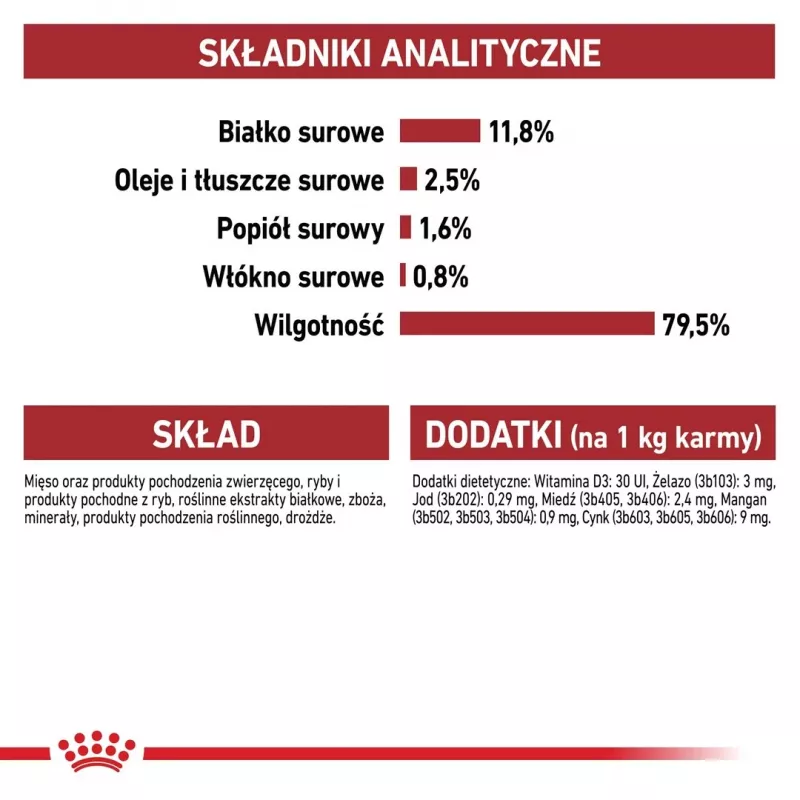 Nassfutter für Katzen Royal Canin Instinctive 12 x 85 g — Geflügel, ausgewachsen, Unterstützung der Harnwegsgesundheit