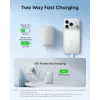 Powerbank Anker A1638 10000 mAh, 45 W Gesamtausgangsleistung, Weiß, integriertes einziehbares USB-C-Kabel