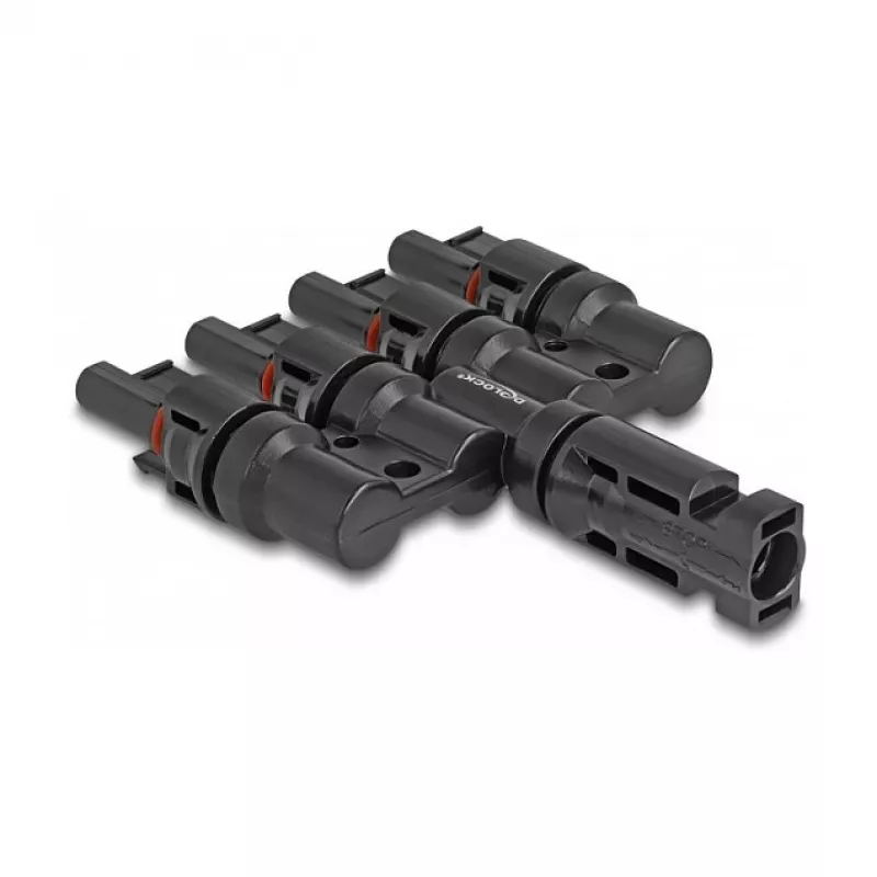 Solar-Steckverbinder DeLOCK DL4 1 Stecker auf 4 Buchse schwarz
