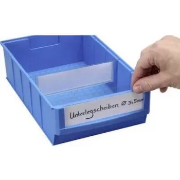 Beschriftungsset allit ProfiPlus ShelfBox B Weiß für Aufbewahrungsboxen – Modell 456597