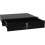Rack-Einschubfach mit Schloss Omnitronic 2U – Modell 30100952, frontmontierte Aufbewahrungsschublade aus Metall für 19-Zoll-Racks
